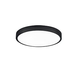 Obrázek pro produkt Koupelnové stropní svítidlo DOMO černá (opakování), 24 W, 2700 lm, 4000 K, IP44, 24 x 2,4 cm - FANEUROPE