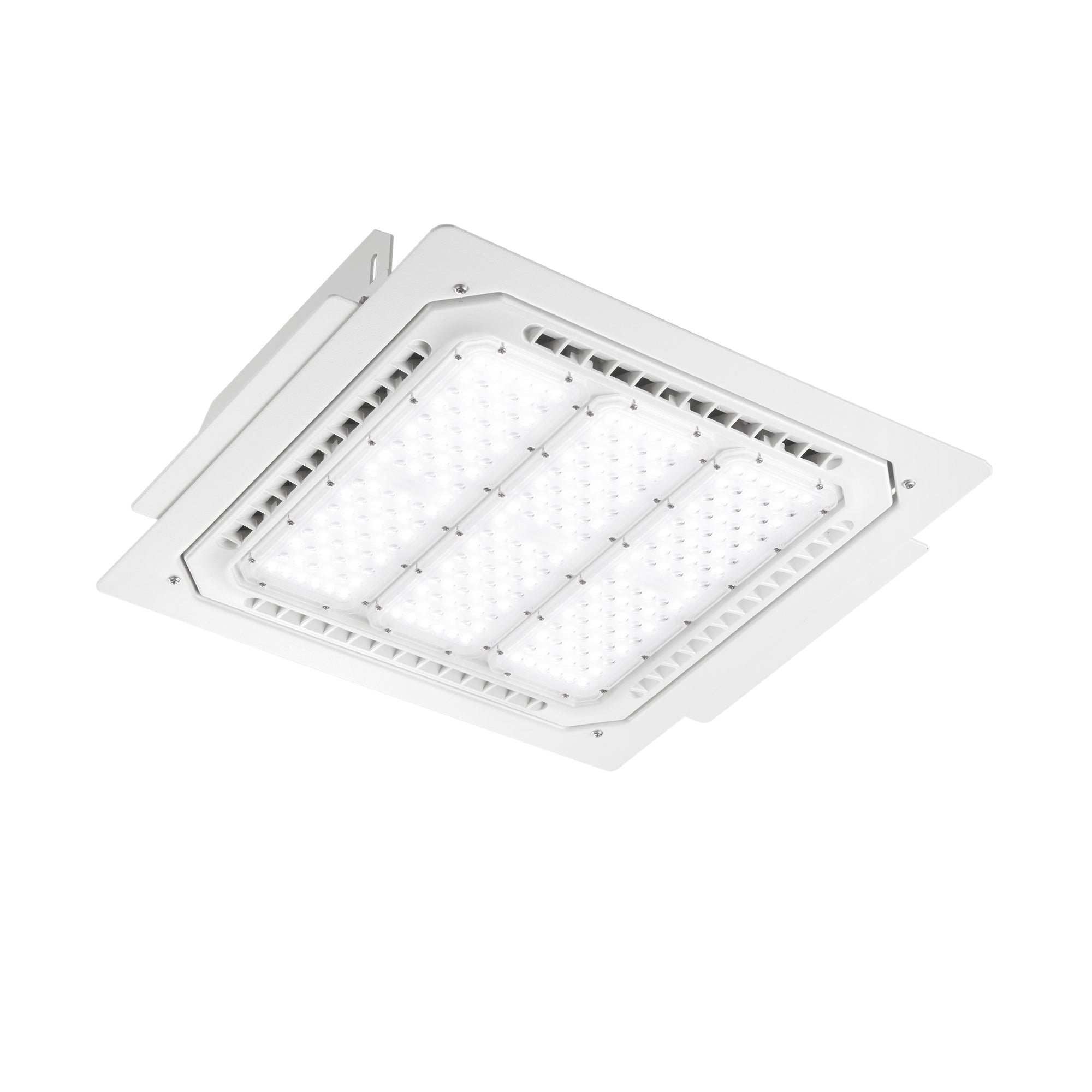 FAN LED-ENERGY-80-INC Venkovní zápustné svítidlo ENERGY bílá, hliník, 80 W, 11100 lm, 4000 K, IP65, 41,2 x 41,2 x 10,14 cm - FANEUROPE