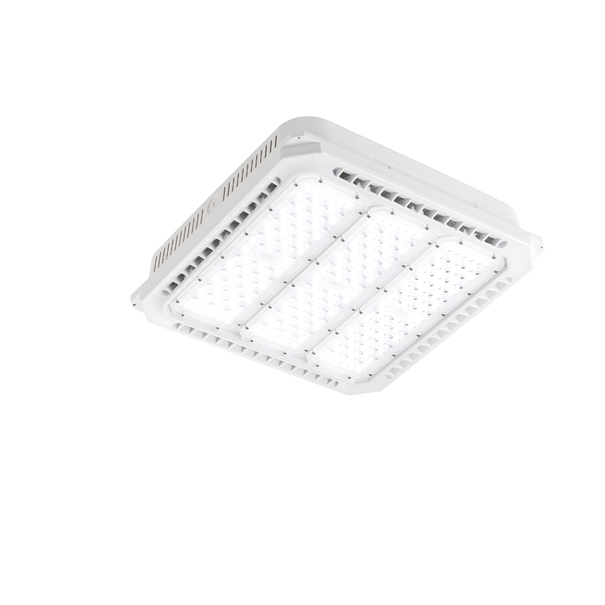 FAN LED-ENERGY-80-PL Venkovní stropní svítidlo ENERGY bílá, hliník, 80 W, 11100 lm, 4000 K, IP65, 34,8 x 34,8 x 7,6 cm - FANEUROPE