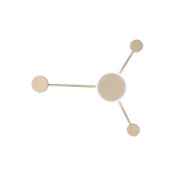 Obrázek pro produkt Nástěnné LED svítidlo ETERE zlatá, 12 W, 1620 lm, CCT, 53 x 46 cm - FANEUROPE