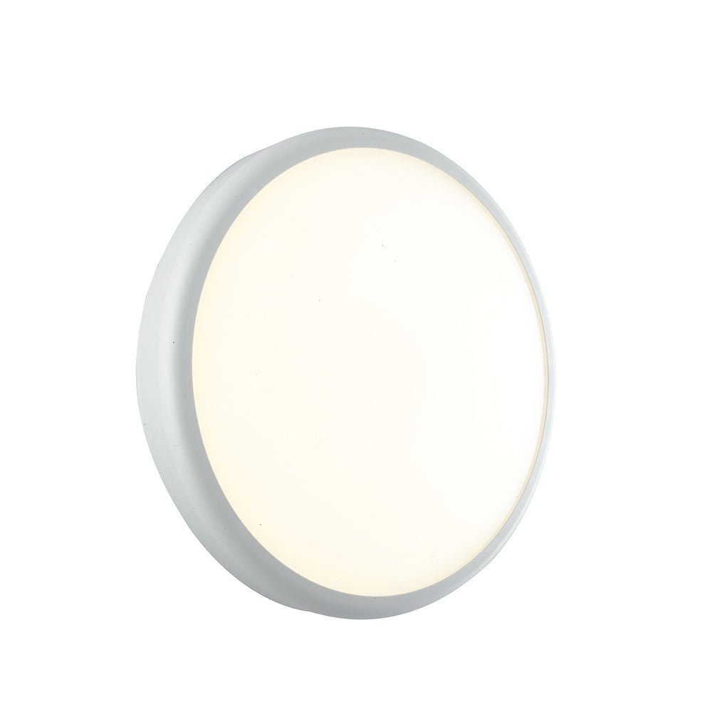 FAN LED-EVER-XL BCO Venkovní nástěnné svítidlo LED EVER bílá, polykarbonát, 28 W, 3750 lm, 3000/4000 K, IP65, 30 x 7,8 cm - FANEUROPE