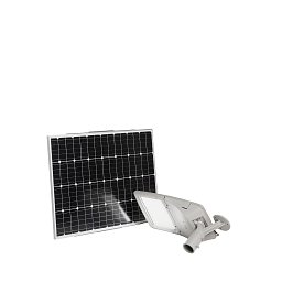 Obrázek pro produkt Veřejné solární osvětlení LED FEBO stříbrná, hliník, 40 W, 6800 lm, 4000 K, IP65, solární panel, 29,99 x 62,568 x 25,3 cm - FANEUROPE