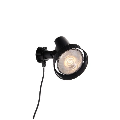 FAN LED-GRUBB-15M Venkovní reflektor LED GRUBB černá, plast, 1xE27, 15 W, 1100 lm, 4000 K, se zápichem, 20,03 x 15,12 cm - FANEUROPE