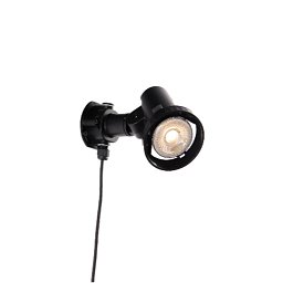 Obrázek pro produkt Venkovní reflektor LED GRUBB černá, E27, 7 W, 510 lm, 4000 K, 11,8 x 9,4 x 17,6 cm - FANEUROPE