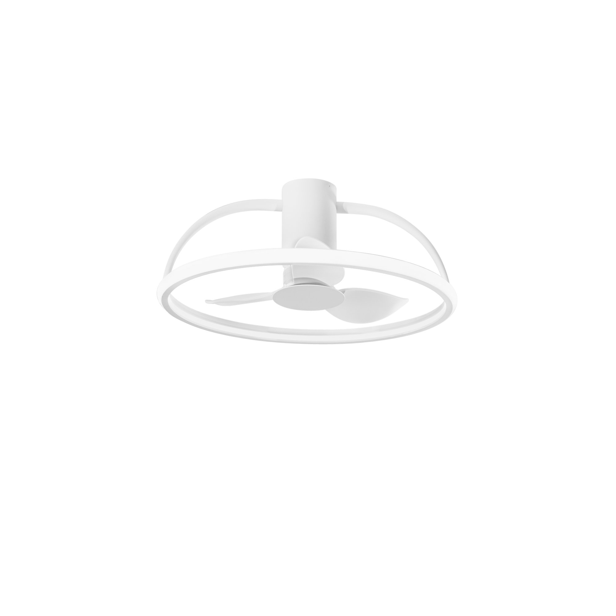 FAN LED-HADLEY-BCO Stropní ventilátorové LED svítidlo VENTILATORE, 55 W, CCT, 5250 lm, bílá, pr. 60 x 25 cm - FANEUROPE