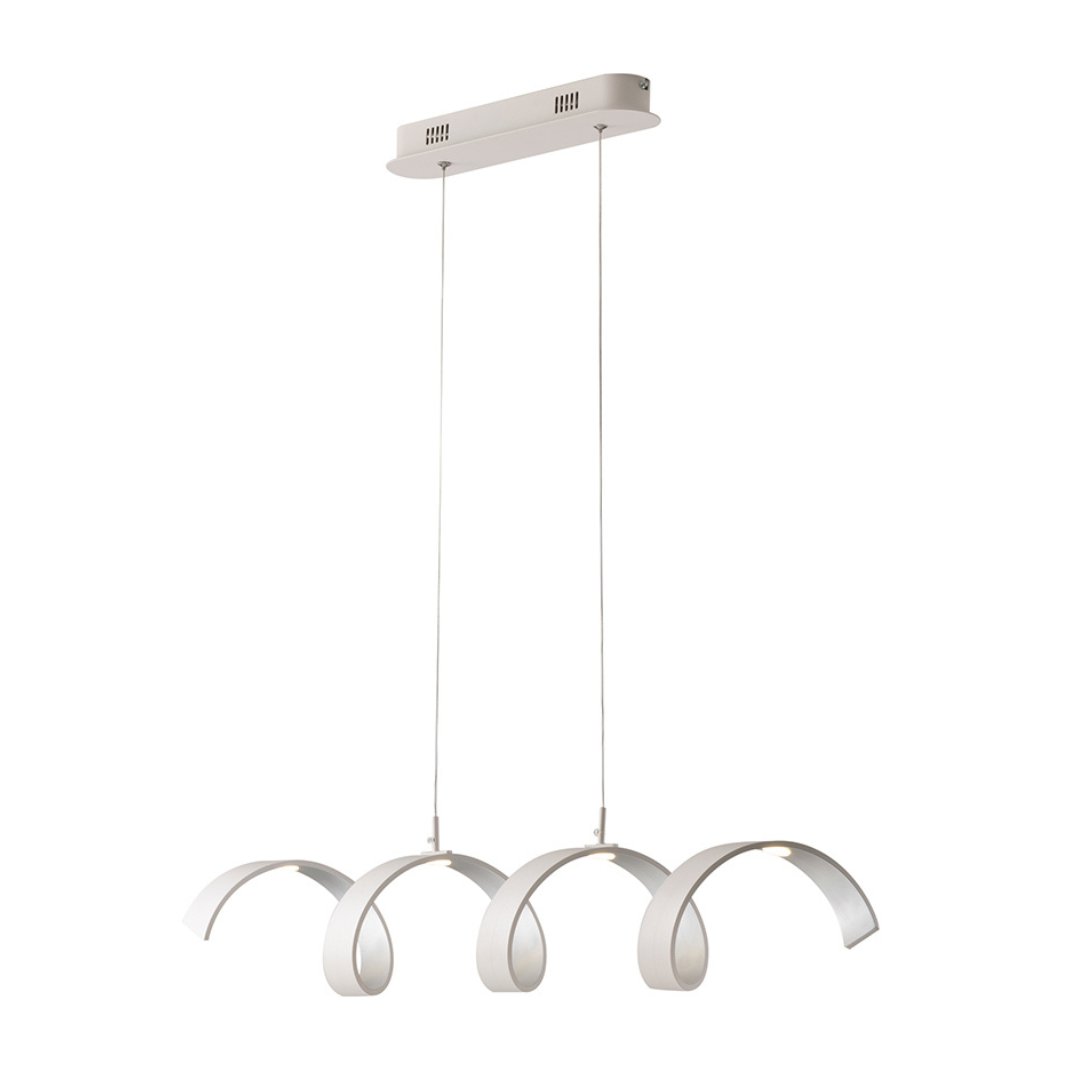FAN LED-HELIX-S4 BCO Závěsné svítidlo LED HELIX bílá/stříbrná, 20 W, 1680 lm, 4000 K, 80 x 120 cm - FANEUROPE