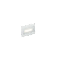 Obrázek pro produkt Zápustné svítidlo nouzové LED HELP bílá, polykarbonát, 1 W, 80 lm, 4000 K, 3 h-80 lm, 6,7 x 10,7 x 3,24 cm - FANEUROPE