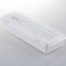 Obrázek pro produkt Svítidlo nouzové HELP bílá, polykarbonát, LED 4 W, 400 lm, 4000 K, IP65, 3 h-400 lm, 10 x 27,05 x 5,4 cm - FANEUROPE
