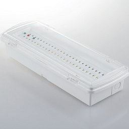Obrázek pro produkt Svítidlo nouzové HELP bílá, polykarbonát, LED 4 W, 400 lm, 4000 K, IP65, 3 h-400 lm, 10 x 27,05 x 5,4 cm - FANEUROPE