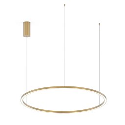 Obrázek pro produkt Závěsné LED svítidlo HOOP zlatá, 60 W, 9000 lm, CCT, 120 x 150 cm - FANEUROPE