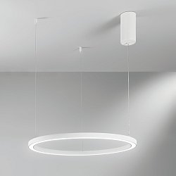 Obrázek pro produkt Závěsné LED svítidlo HOOP bílá, 30 W, 4500 lm, CCT, 60 x 150 cm - FANEUROPE