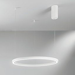 Obrázek pro produkt Závěsné LED svítidlo HOOP bílá, 30 W, 4500 lm, CCT, 60 x 150 cm - FANEUROPE