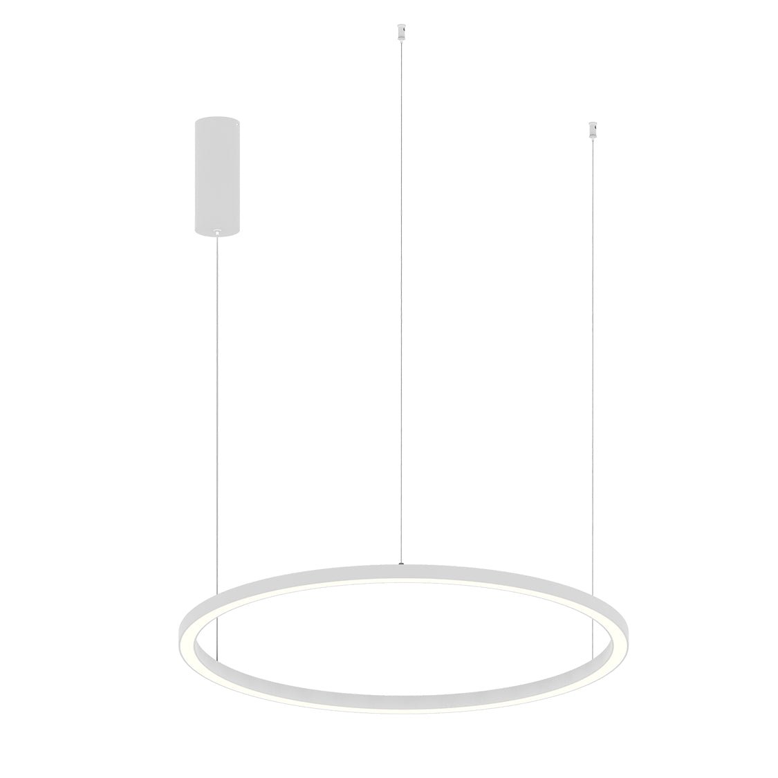 FAN LED-HOOP-S80-BCO Závěsné LED svítidlo HOOP bílá, 40 W, 6000 lm, CCT, 80 x 150 cm - FANEUROPE