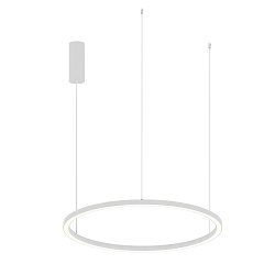 Obrázek pro produkt Závěsné LED svítidlo HOOP bílá, 40 W, 6000 lm, CCT, 80 x 150 cm - FANEUROPE