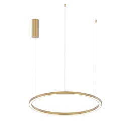 Obrázek pro produkt Závěsné LED svítidlo HOOP zlatá, 40 W, 6000 lm, CCT, 80 x 150 cm - FANEUROPE
