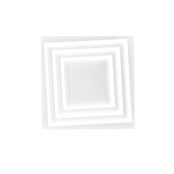 Obrázek pro produkt Stropní LED svítidlo HYPNOTIC bílá, 60 W, 8800 lm, CCT, 47 x 47 x 5,5 cm - FANEUROPE