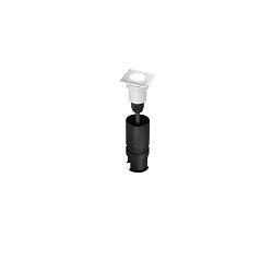 Obrázek pro produkt Pochozí venkovní LED svítidlo IMPACT DC24V hranaté nikl, hliník, 2 W, 170 lm, 4000 K, IP67, 4,5 x 4,5 x 5,7 cm - FANEUROPE