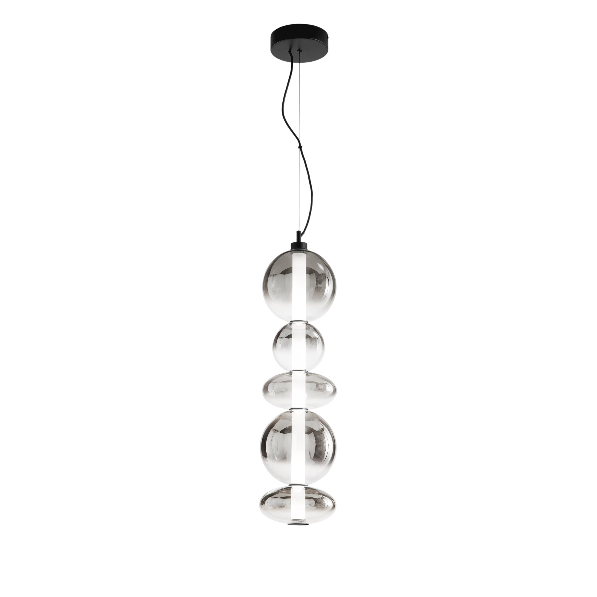 FAN LED-KEMET-S5 Závěsné LED svítidlo KEMET černá, 40 W, 4000 lm, 3000 K, 20 x 233,5 cm - FANEUROPE