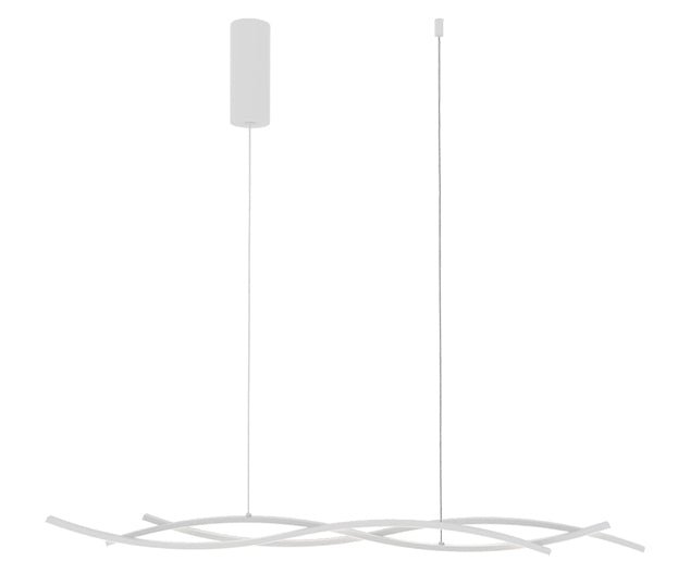 FAN LED-KINETIC-S-BCO Závěsné LED svítidlo KINETIC bílá, 40 W, 5100 lm, CCT, 117,2 x 6 x 105 cm - FANEUROPE