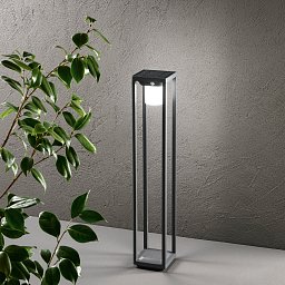 Obrázek pro produkt Solární sloupkové svítidlo PALO LED KYOTO antracit / hliník 2,5 W 300 lm 4000 K IP44 80 x 14,5 cm - FANEUROPE