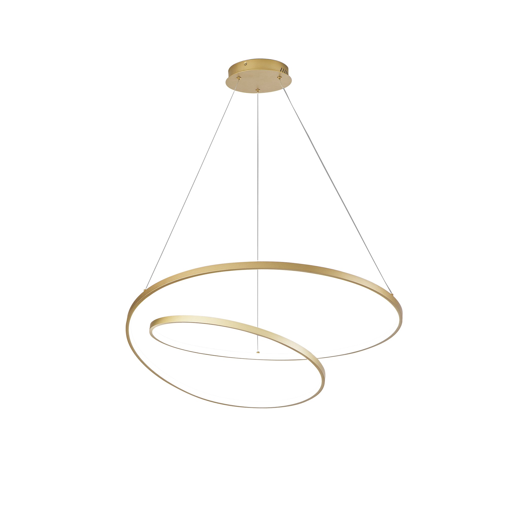 FAN LED-LIEVE-S80-ORO Závěsné svítidlo LED LIEVE zlatá 60 W 8000 lm CCT 80x 150 cm - FANEUROPE