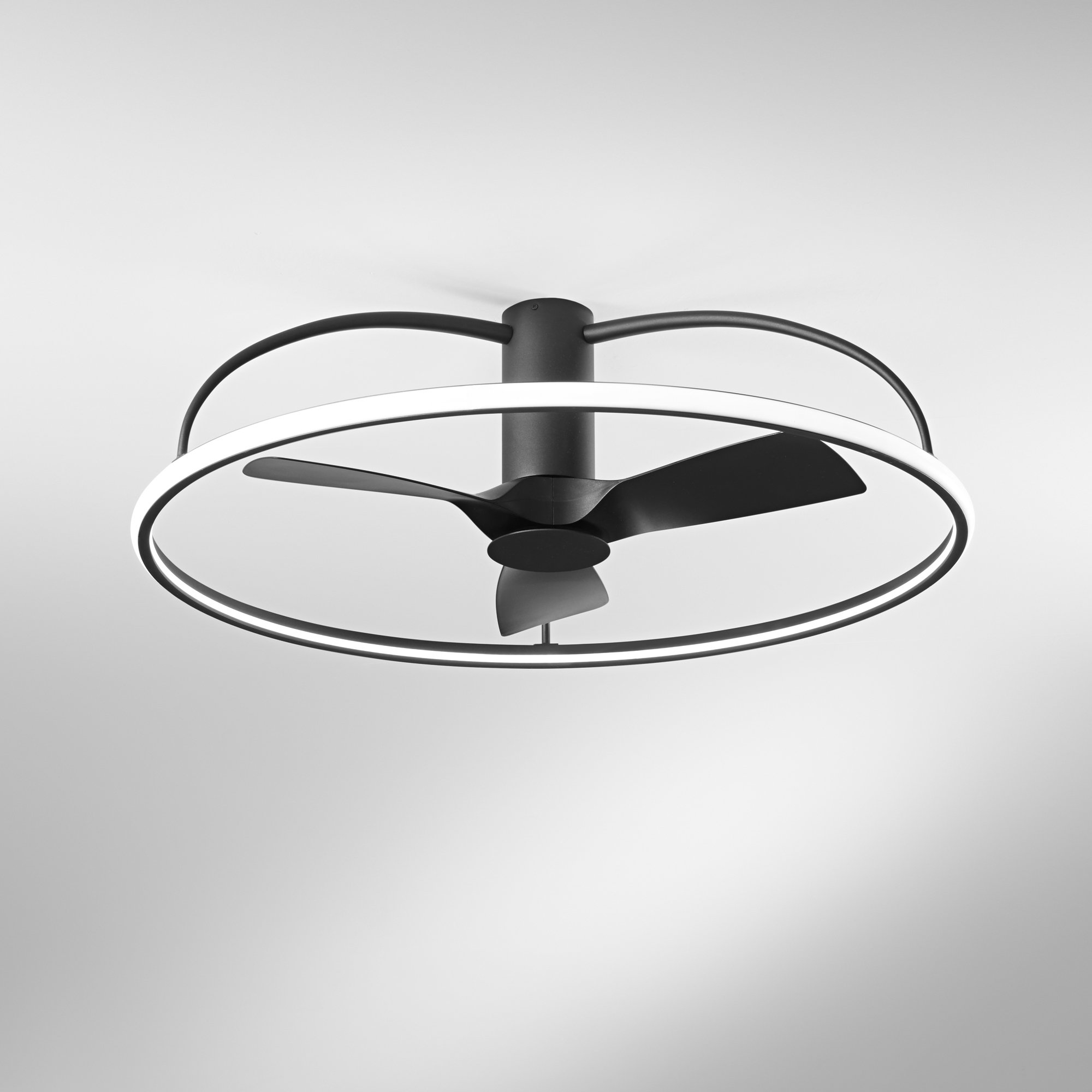 FAN LED-MAGNUS-NER Stropní svítidlo s ventilátorem LED VENTILATORE 50 W CCT 9400 lm černá pr. 100 x 31,5 cm - FANEUROPE (obrázek 4)