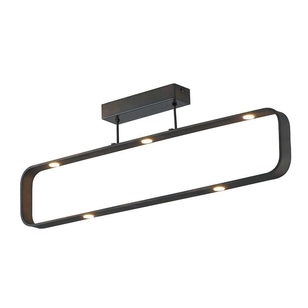 FAN LED-MOKA-PL7 Stropní svítidlo LED MOKA hnědá 35 W 2940 lm 4000 K 80 x 16 x 26 cm - FANEUROPE
