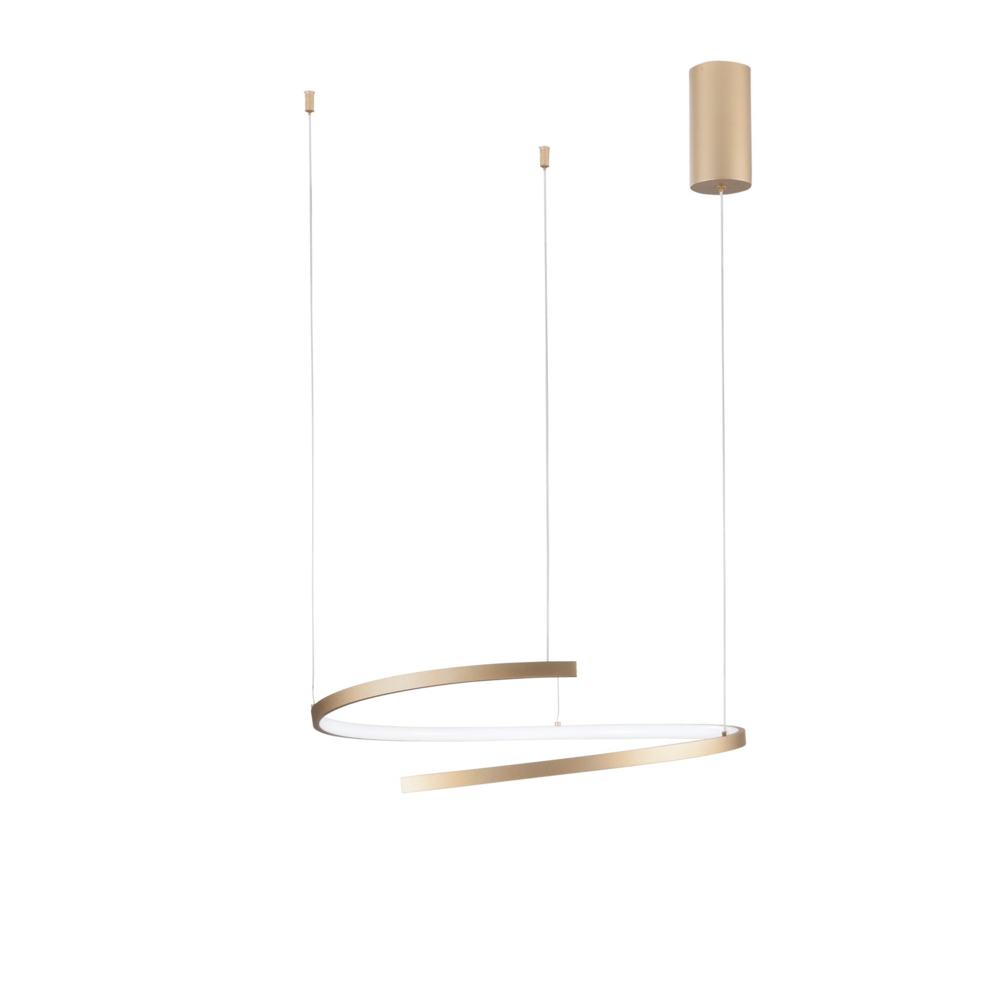 FAN LED-MOMA-S60-ORO Závěsné svítidlo LED MOMA zlatá 38 W 6090 lm CCT 60 x 150 cm - FANEUROPE