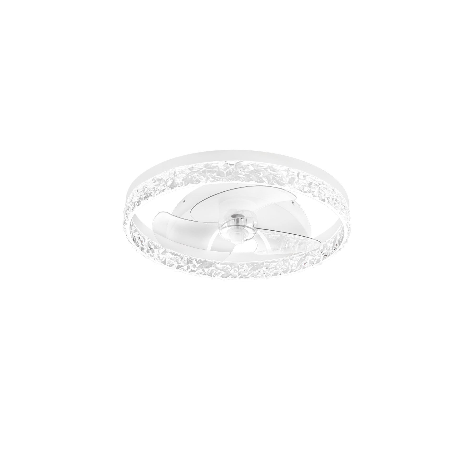 FAN LED-NASHI-FAN Svítidlo s ventilátorem LED NASHI hliník / akrylát bílá 30 W 4800 lm CCT 50 x 11,5 cm - FANEUROPE