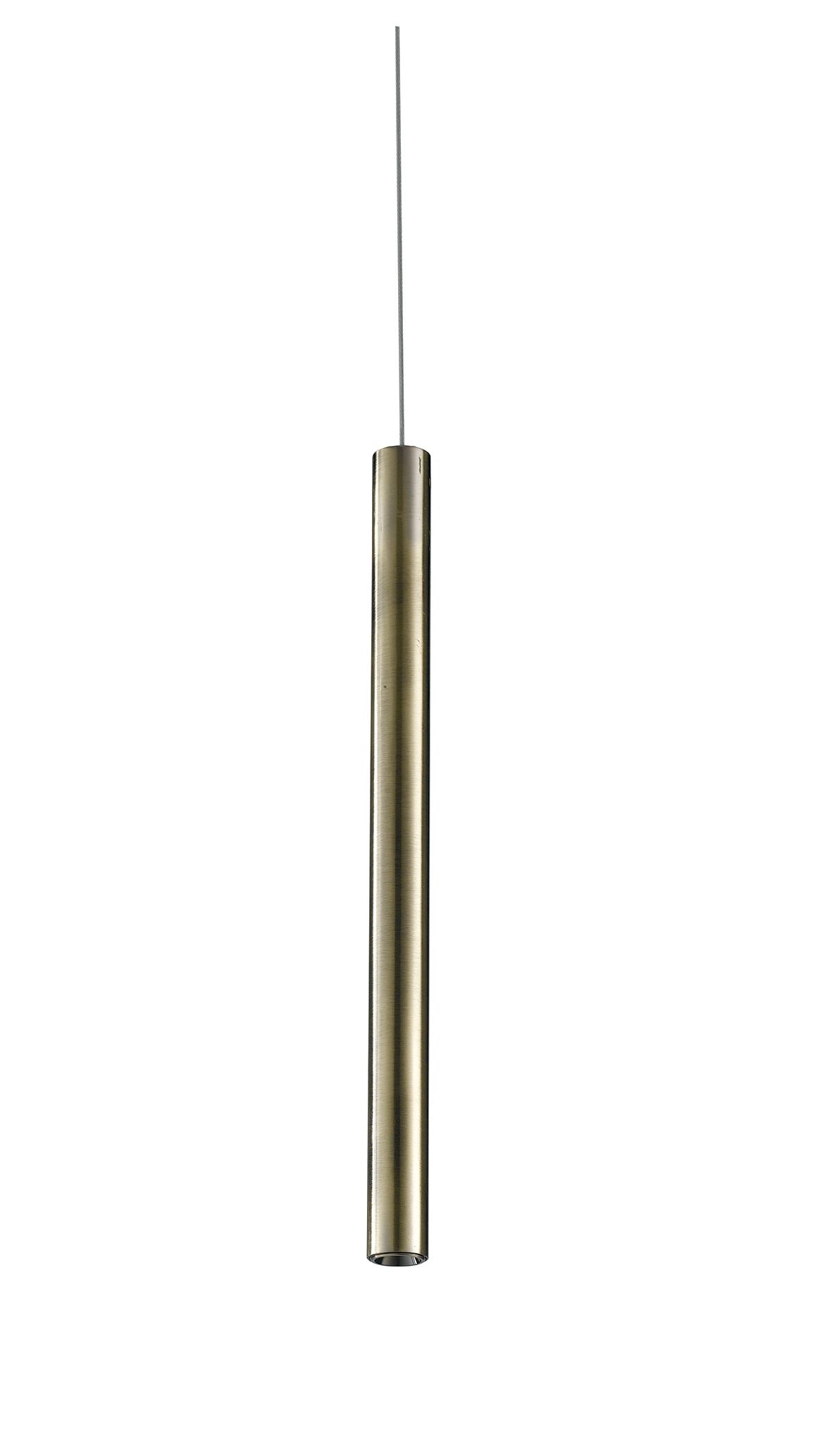 FAN LED-OBOE-SC BRO Závěsné svítidlo 3‑fázový systém LED BINARIO OBOE bronz hliník 3,5 W 240 lm 3000 K 185 x 2,5 cm - FANEUROPE