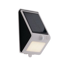 Obrázek pro produkt Solární nástěnné svítidlo LED OPEN bílá plast 3 W 300 lm 4000 K IP54 solar / senzor 18,8 x 9,5 x 8,6 cm - FANEUROPE