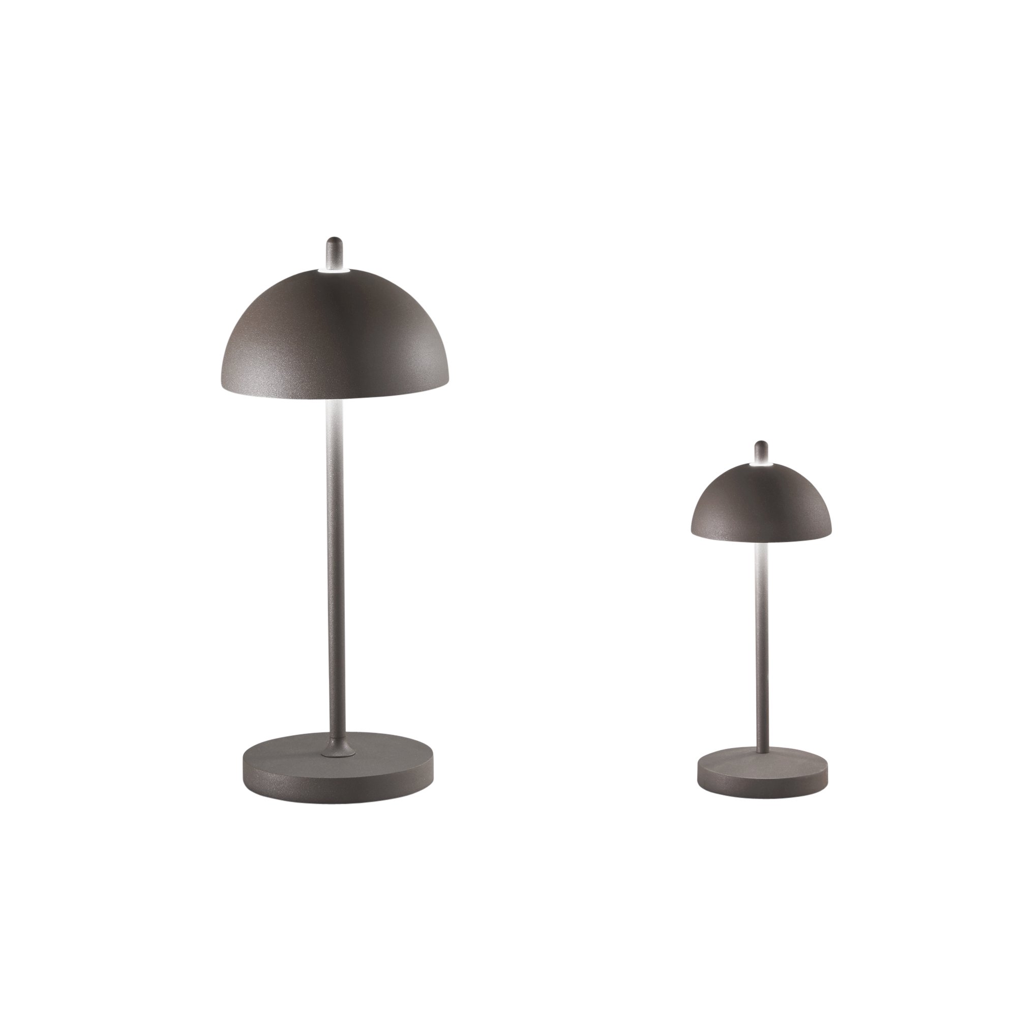 FAN LED-PARTY-L-BRO Nabíjecí venkovní svítidlo PARTY LED dobíjecí 2,5 W TOUCH DIMM 3000 K IP54 baterie 4000 mAh USB nabíjení magnetická 1,2 m - FANEUROPE