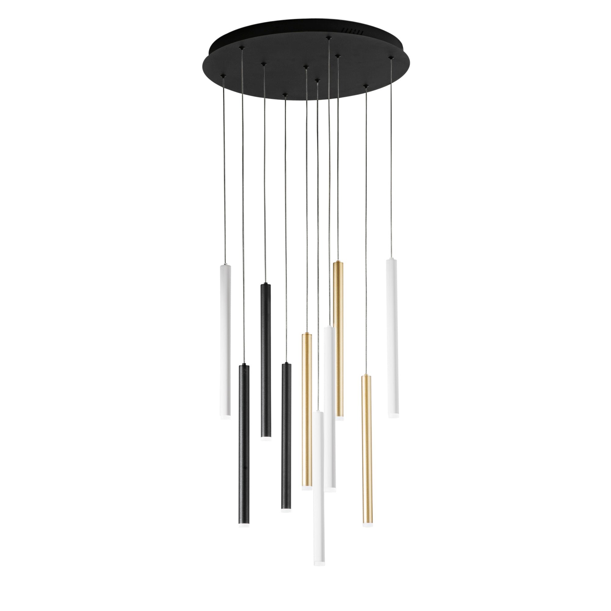 FAN LED-PYPE-S10-MULT Závěsné svítidlo LED PYPE multibarevné 50 W 4700 lm CCT 50 x 200 cm - FANEUROPE