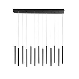 Obrázek pro produkt Závěsné svítidlo LED PYPE černá 65 W 6110 lm CCT 107,5 x 200 cm - FANEUROPE