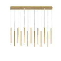 Obrázek pro produkt Závěsné svítidlo LED PYPE zlatá 65 W 6110 lm CCT 107,5 x 200 cm - FANEUROPE