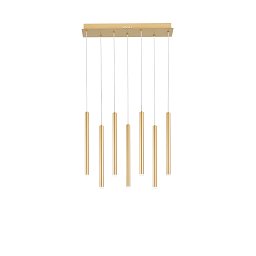 Obrázek pro produkt Závěsné svítidlo LED PYPE zlatá 35 W 3290 lm CCT 56,5 x 200 cm - FANEUROPE