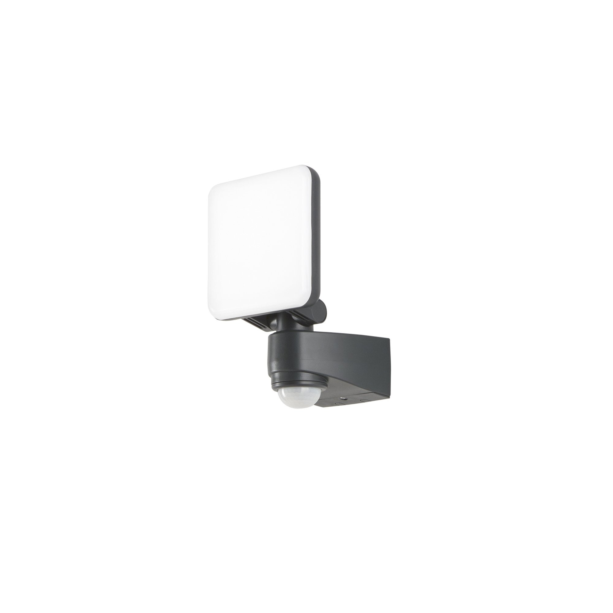 FAN LED-SAT-10 Venkovní reflektor LED SAT antracit plast 10 W 1200 lm 4000 K IP54 se senzorem 23x14x15,35 cm - FANEUROPE