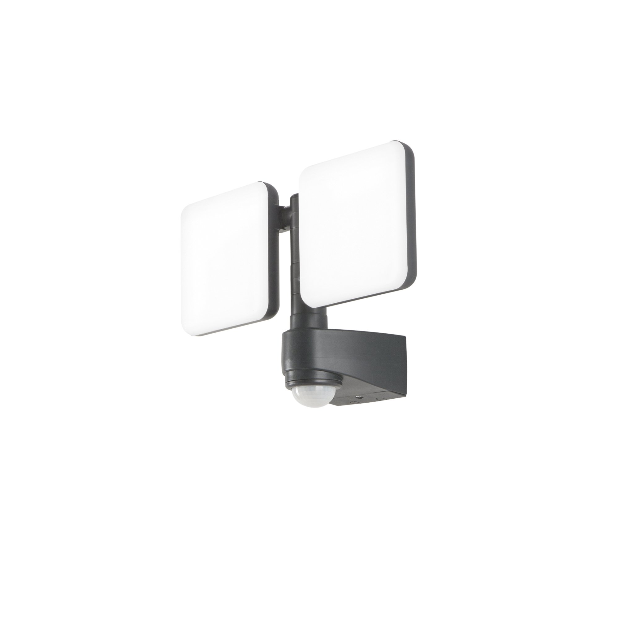 FAN LED-SAT-20 Venkovní reflektor LED SAT antracit plast 2x10 W 2400 lm 4000 K IP54 se senzorem 23x33x13,35 cm - FANEUROPE (obrázek 4)