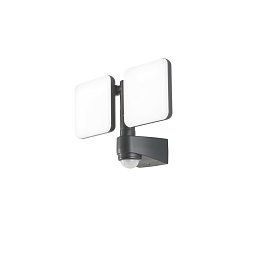Obrázek pro produkt Venkovní reflektor LED SAT antracit plast 2x10 W 2400 lm 4000 K IP54 se senzorem 23x33x13,35 cm - FANEUROPE