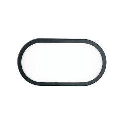 Obrázek pro produkt Venkovní stropní svítidlo LED SHELLY antracit polykarbonát 20 W 2500 lm 3000/4000 K IP65 27,1x17,6x8 cm - FANEUROPE