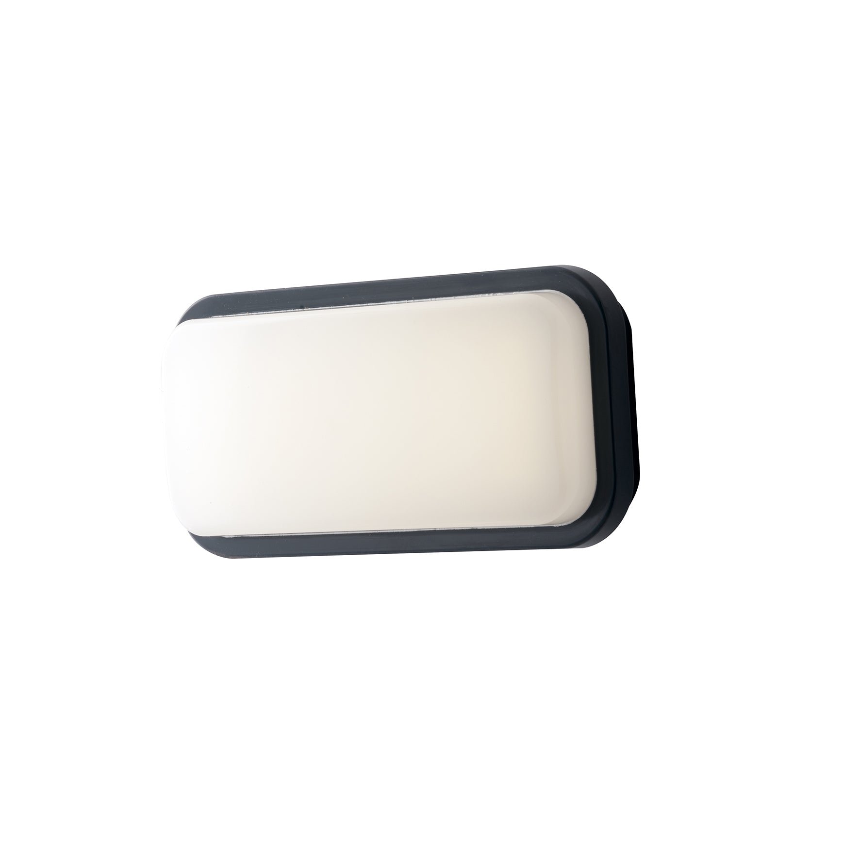 FAN LED-SHELLY-Q-L ANT Venkovní stropní svítidlo LED SHELLY antracit polykarbonát 20 W 2500 lm 3000/4000 K IP65 29,6x14,6x7,6 cm - FANEUROPE