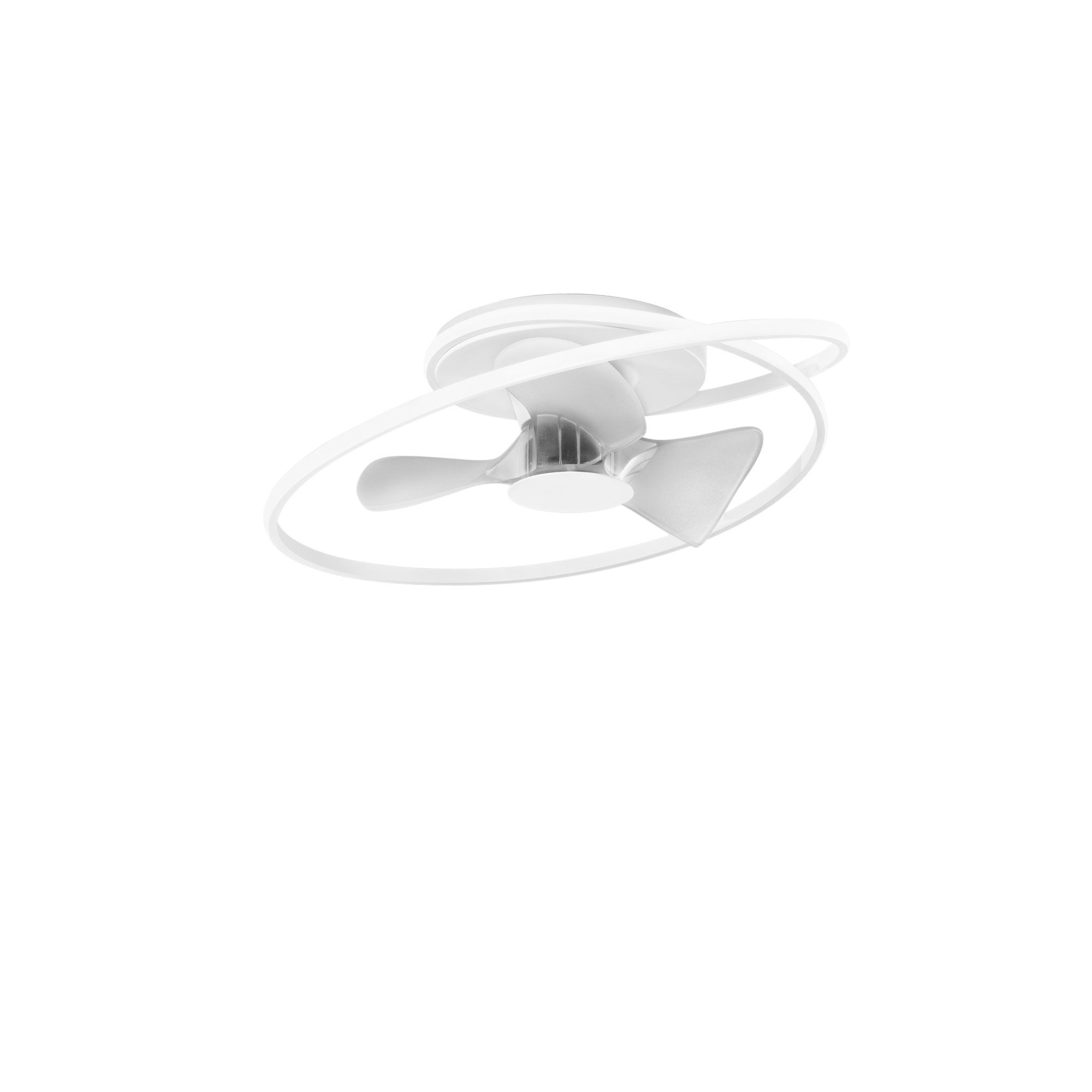 FAN LED-STORM-BCO Stropní svítidlo s ventilátorem LED VENTILATORE 55 W CCT 7450 lm bílá pr.77x22 cm - FANEUROPE