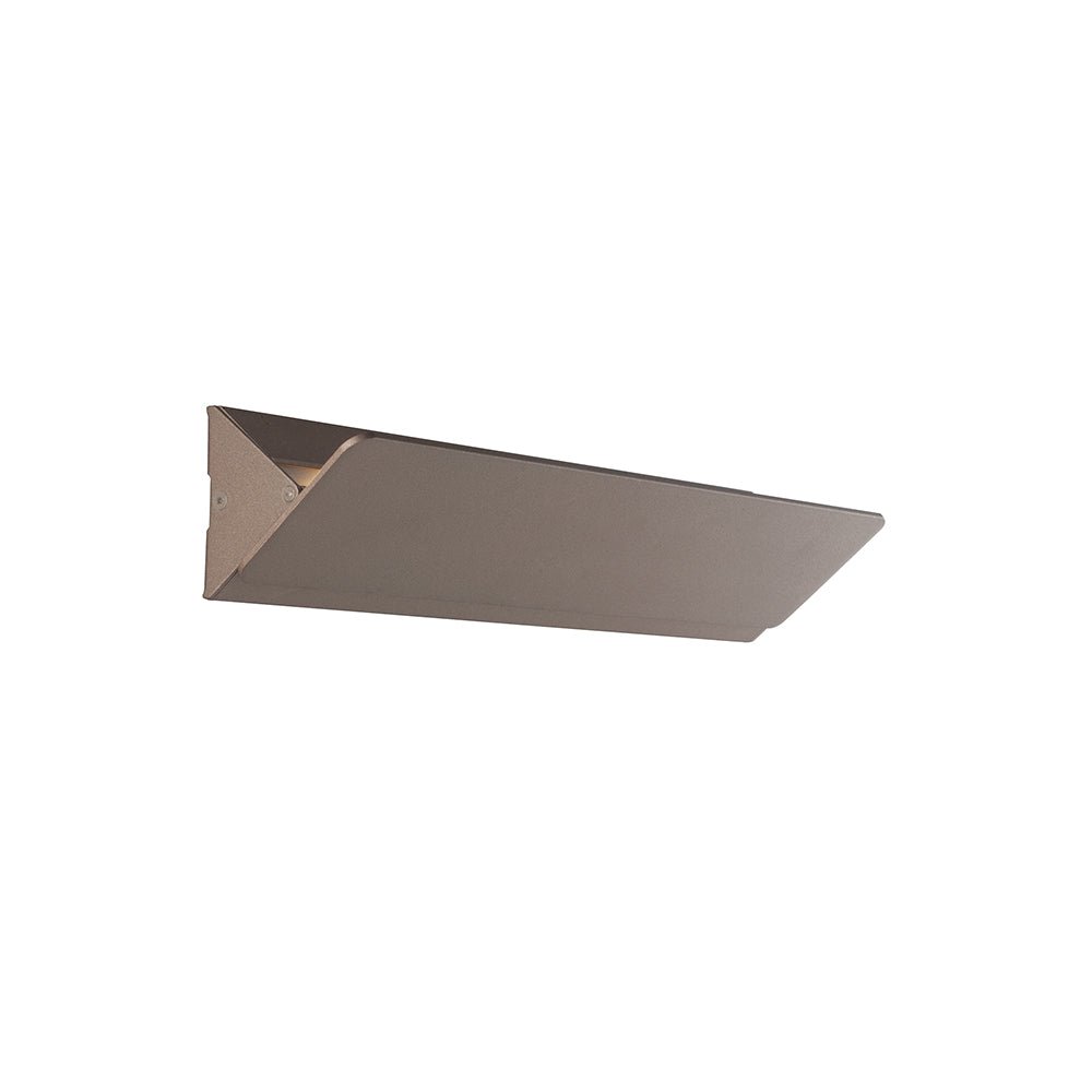 FAN LED-W-AILERON BRO Nástěnné svítidlo LED AILERON bronz sabbiato 10 W 1300 lm 4000 K 35x5,5x8 cm - FANEUROPE