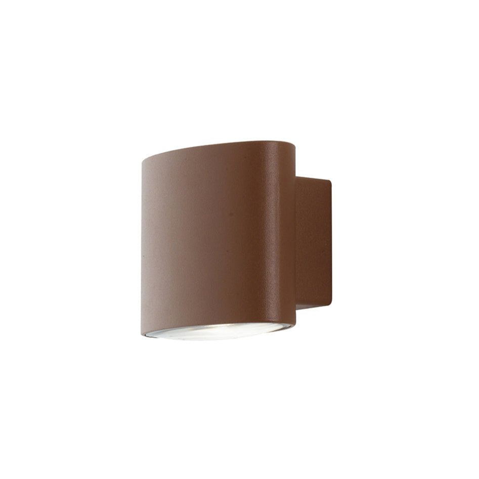 FAN LED-W-BOXTER BRO Venkovní nástěnné svítidlo LED BOXTER bronz hliník 2x4W 960lm CCT IP44 10x12,9x8,5 cm - FANEUROPE