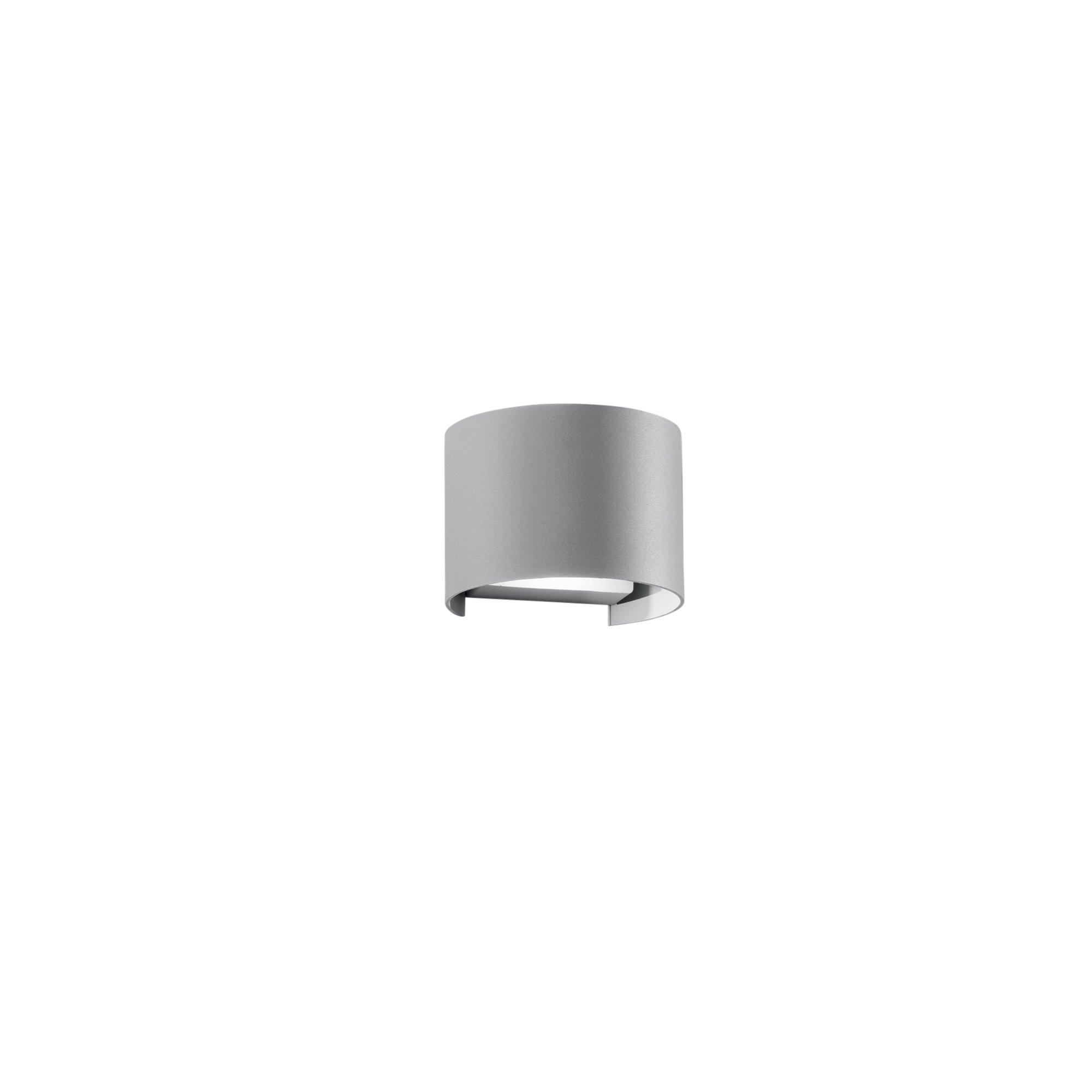 FAN LED-W-DELTA-10-GR Nástěnné svítidlo LED DELTA šedá 2x5W 700lm CCT 3000-4000 K IP54 10x14x12 cm - FANEUROPE