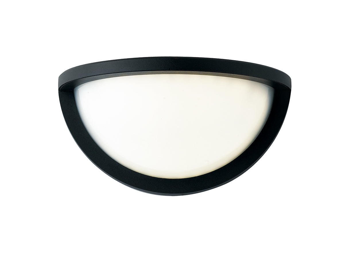 FAN LED-W-DETROIT-AP Venkovní nástěnné svítidlo LED DETROIT černá hliník/polykarbonát 10W 700lm 4000 K IP54 12,6x24x12 cm - FANEUROPE