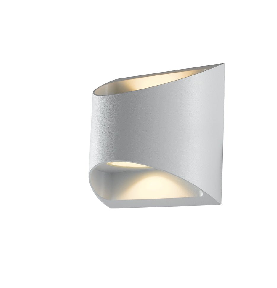 Levně FAN LED-W-VEYRON BCO Venkovní nástěnné svítidlo LED VEYRON bílá hliník 2x3,5W 840lm CCT IP54 13x12,3x6,9 cm - FANEUROPE