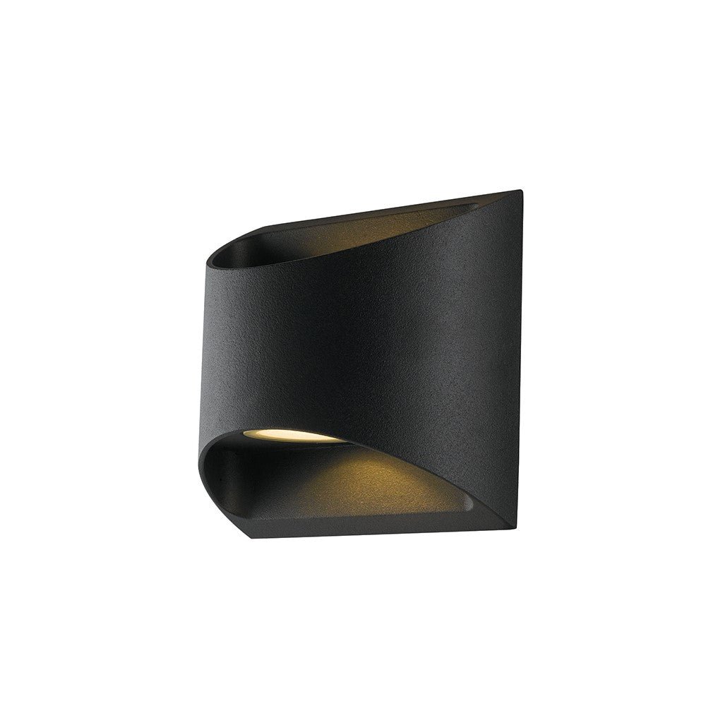 Levně FAN LED-W-VEYRON NERO Venkovní nástěnné svítidlo LED VEYRON černá hliník 2x3,5W 840lm CCT IP54 13x12,3x6,9 cm - FANEUROPE