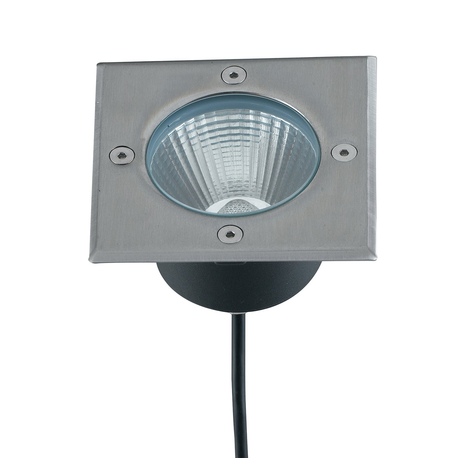 FAN LED-WALK-Q14C Pochozí venkovní svítidlo LED WALK nikl INOX 12 W 1400 lm 3000 K IP67 14x14x9,15 cm - FANEUROPE