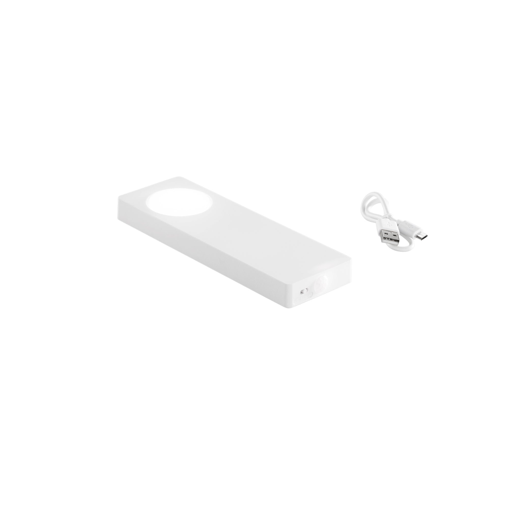 FAN LEDBAT-GTO Nabíjecí podlinkové LED svítidlo GTO, bílý polykarbonát, LED 1 W, 105 lm, 3000 K, USB/senzor, 6 x 18 x 1,7 cm - FANEUROPE